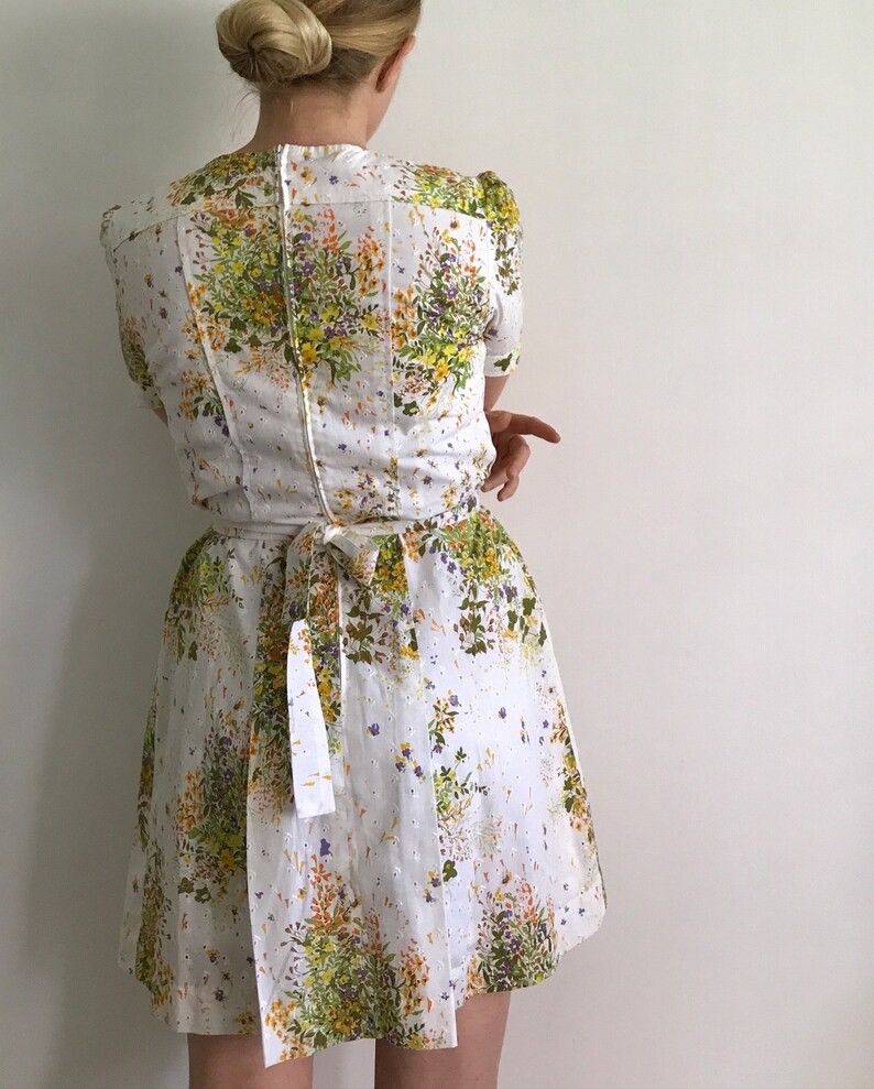 Vintage 50s Betty Barclay dress Size S / US 4 / IT 40 - 3 Thumbnail