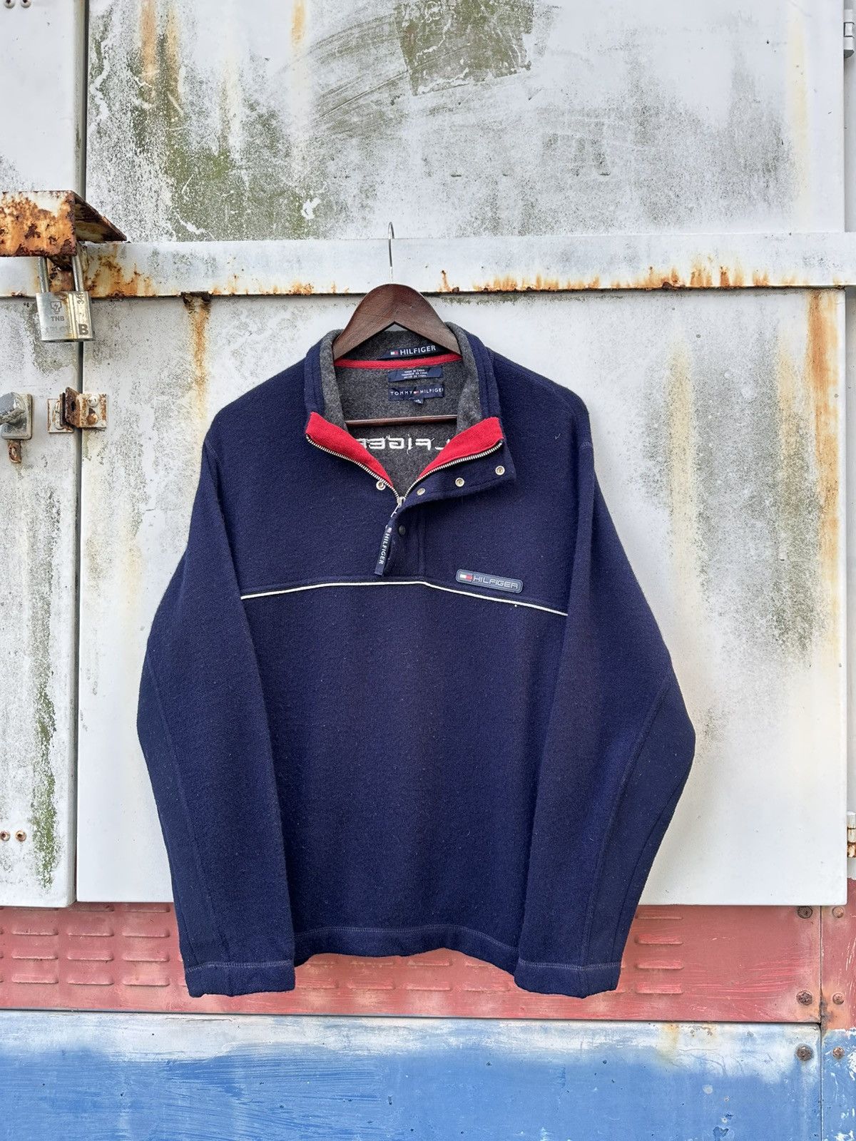 Tommy Hilfiger Tommy Hilfiger Wool Pullover Jacket Size US M / EU 48-50 / 2 - 1 Thumbnail