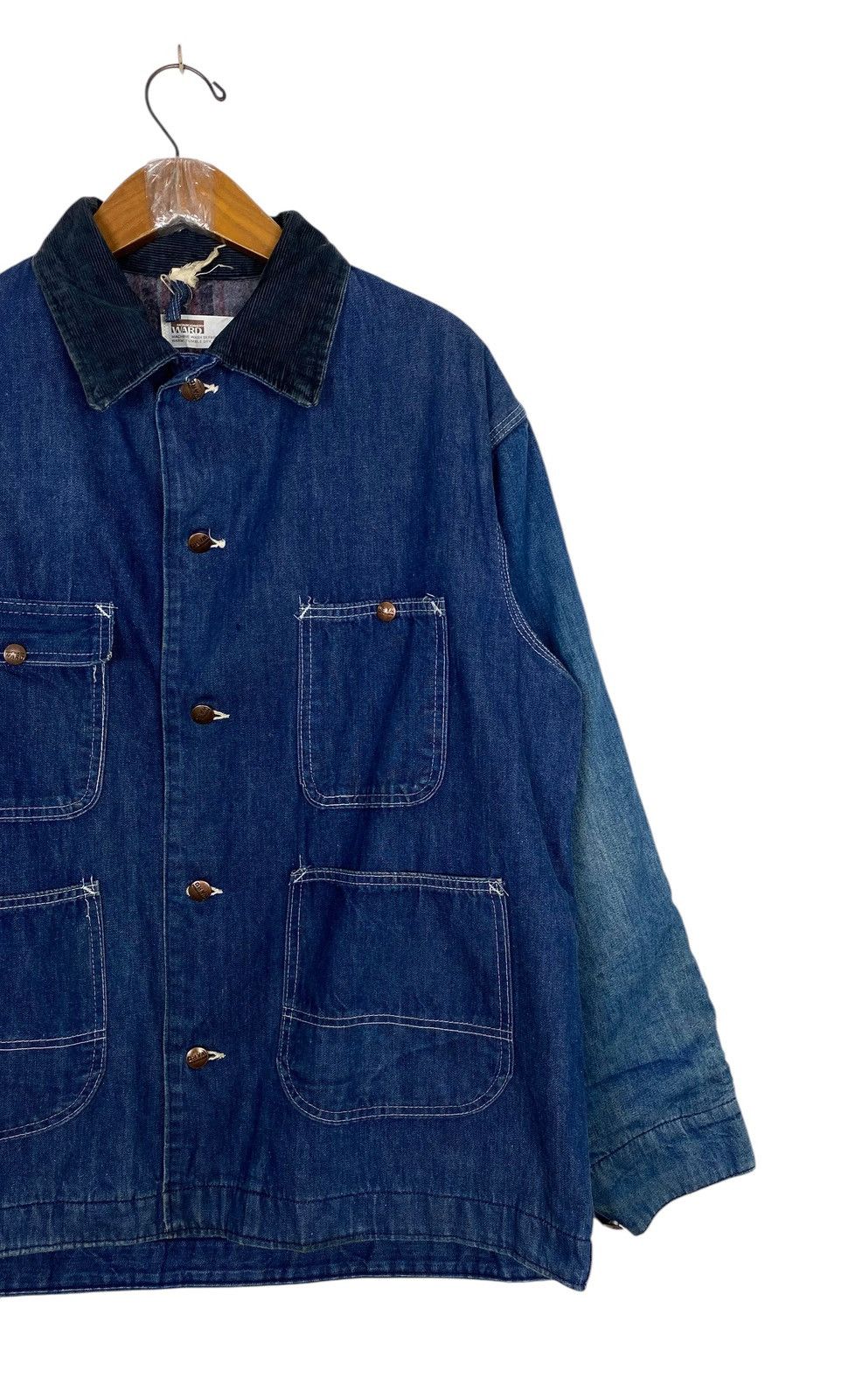 Original Montgomery Rare‼️ Vintage Montgomery Ward Chore Denim Jacket Size US M / EU 48-50 / 2 - 3 Thumbnail