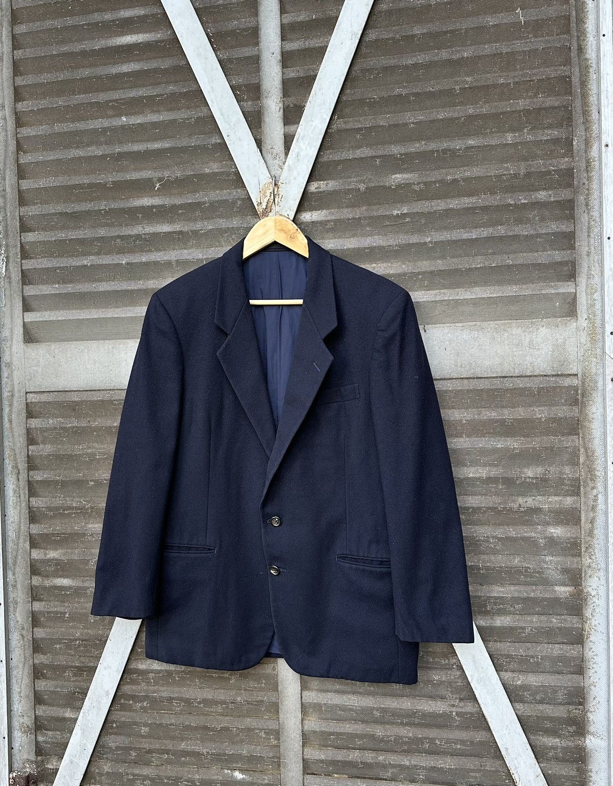 Comme des Garcons 👹AD1988 Comme Des Garcons Homme Deux Wool Blazer Jacket Size US S / EU 44-46 / 1 - 4 Thumbnail