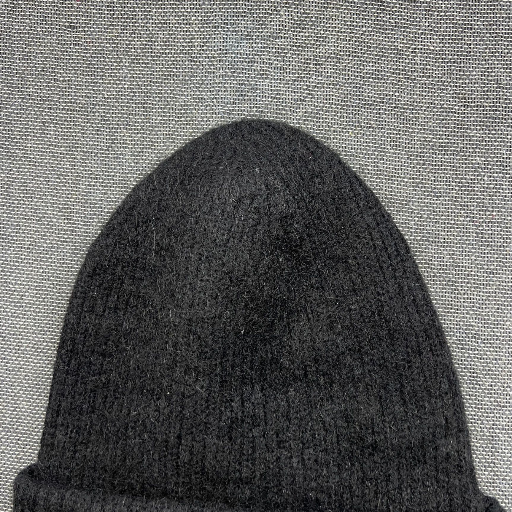 Arket ARKET Beanie Hat One Size Black Alpaca Wool Polyester Cuffed Fleece Ribbon Knit Unisex Adults Beanie Size US M / EU 48-50 / 2 - 4 Thumbnail