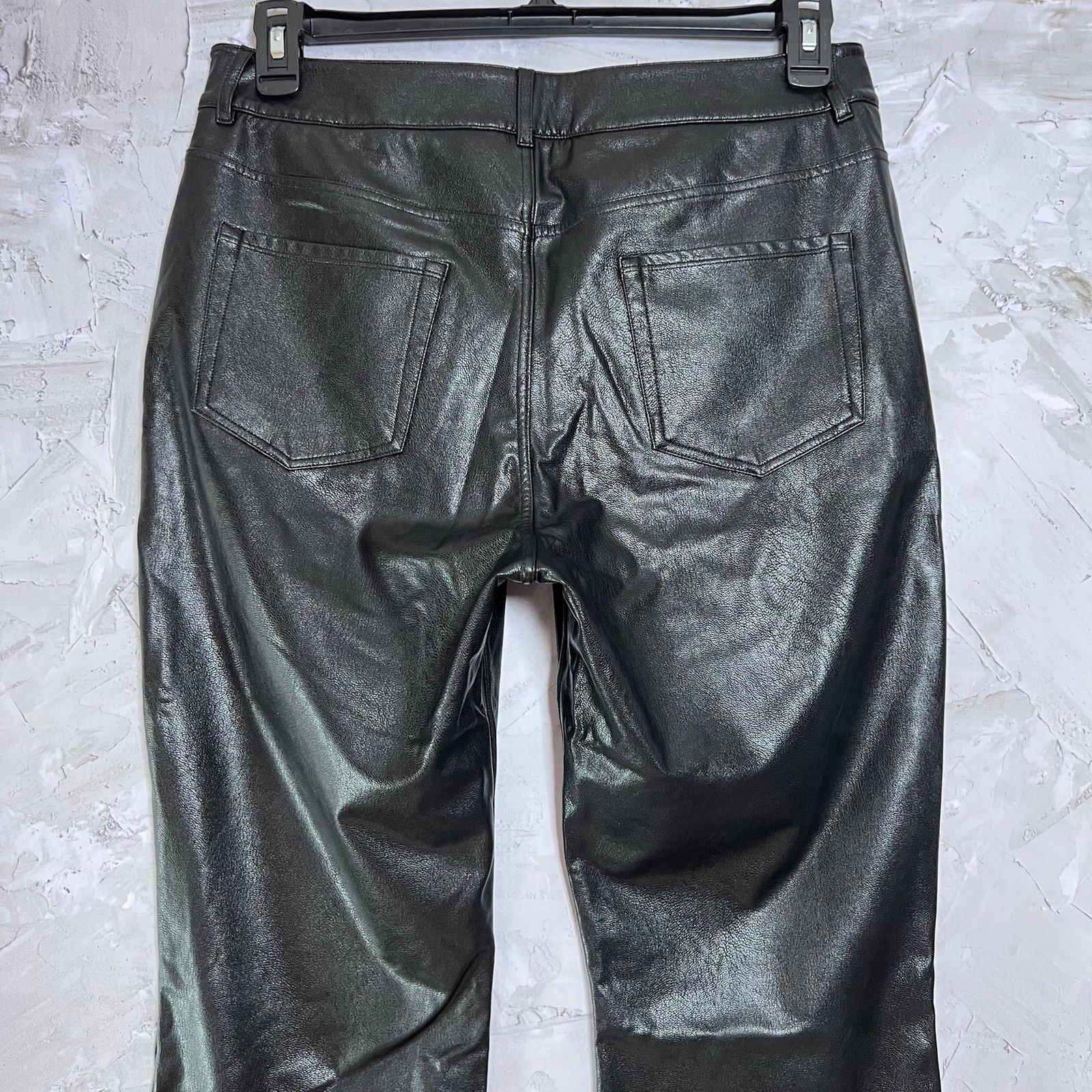 Commando Commando Faux Leather Five Pocket Flare Pant L Black EUC Size 26" / US 2 / IT 38 - 7 Thumbnail
