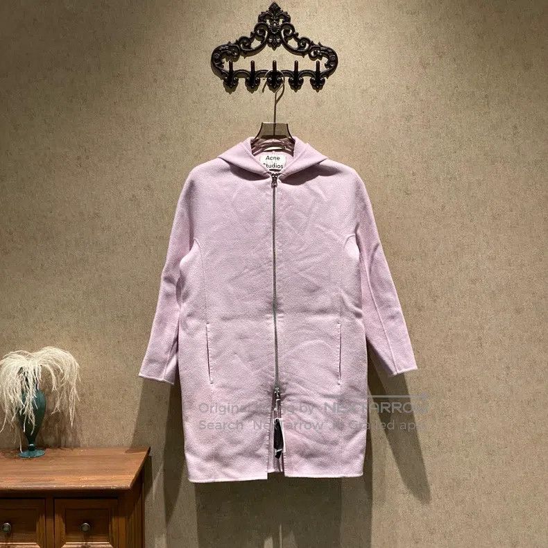 Acne Studios Acne Studios Pink Wool Coat Size 4XL / US 24-26 - 1 Thumbnail