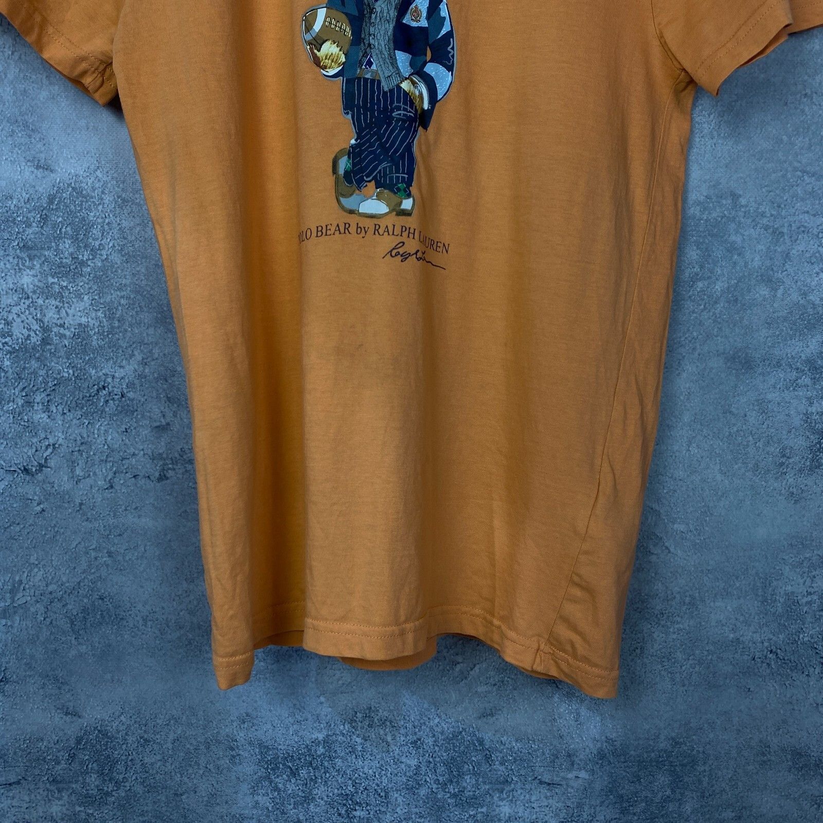 Polo Ralph Lauren Polo Ralph Lauren Polo Bear Tee Men's Size S Orange ` Size US S / EU 44-46 / 1 - 3 Thumbnail