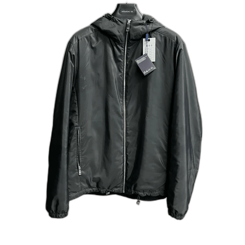 Prada Prada Black Hooded Zip Jacket Size US XXL / EU 58 / 5 - 1 Thumbnail