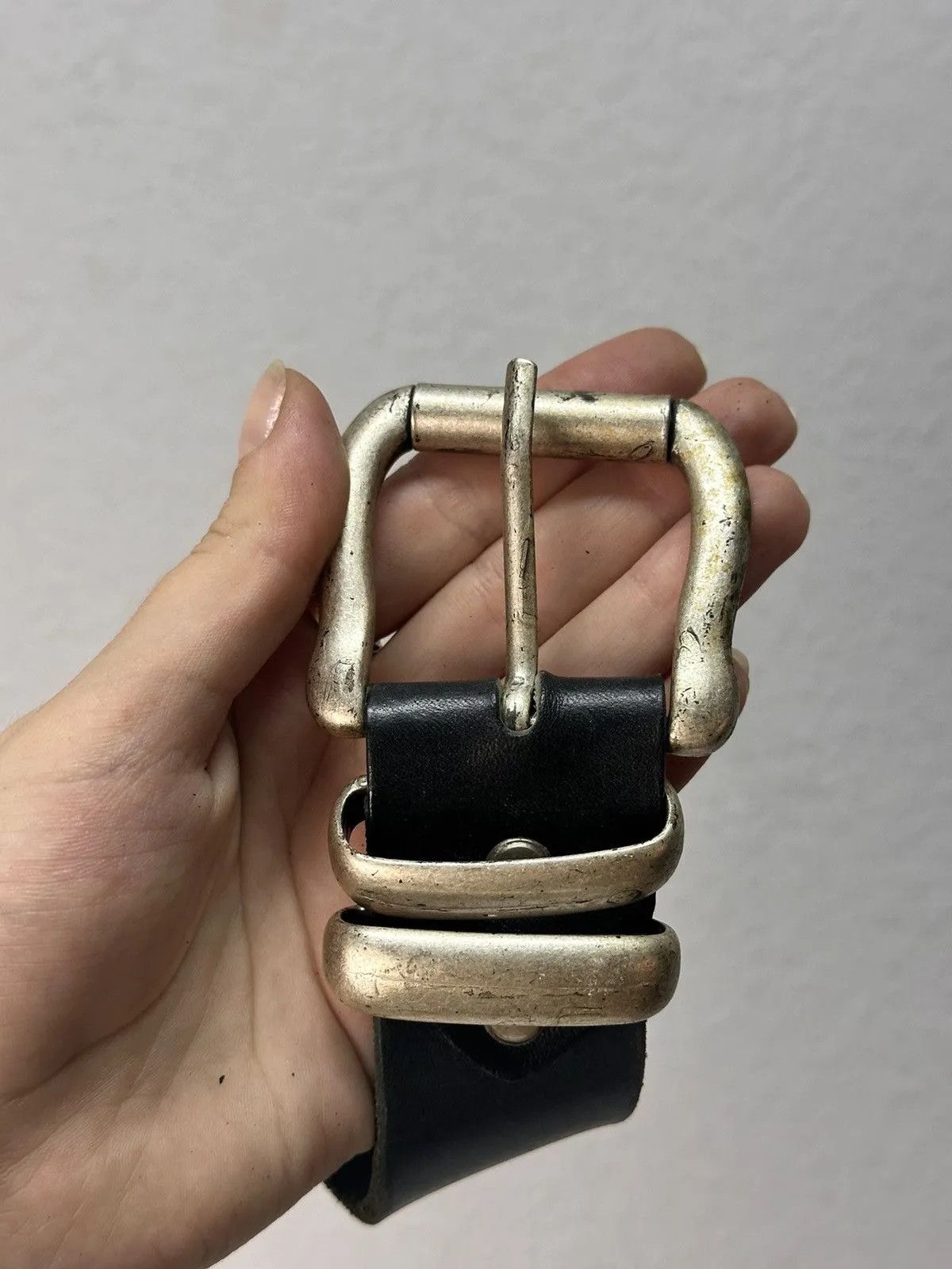 KMRii Ifsixwasnine Vintage 90s Leather Belt Hysteric Glamour Style Size ONE SIZE - 2 Thumbnail