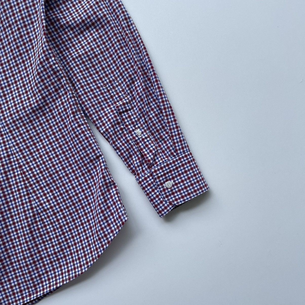 Brunello Cucinelli Brunello Cucinelli Italian Fit Checked Button Ups Shirt Red Size US S / EU 44-46 / 1 - 6 Thumbnail