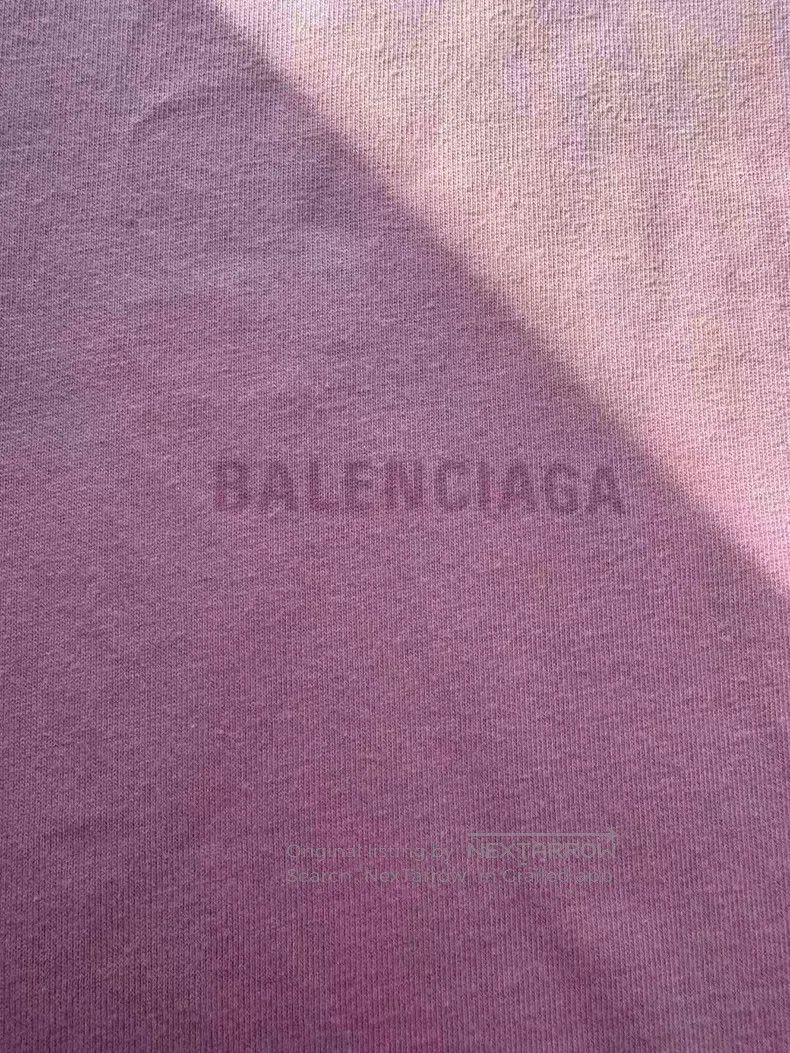 Balenciaga Balenciaga Pink Front and Back Logo Short Sleeve Size US M / EU 48-50 / 2 - 4 Thumbnail