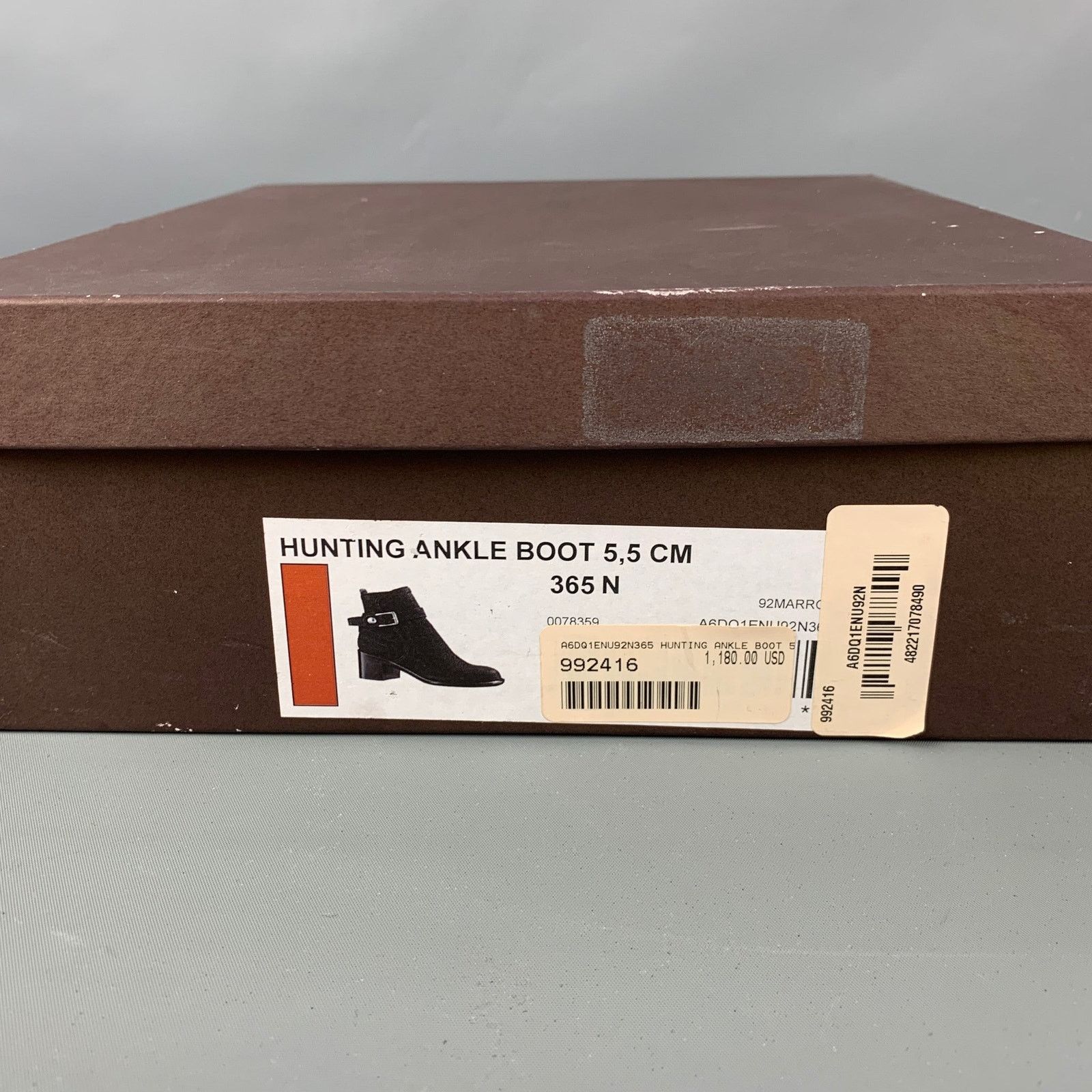 Louis Vuitton LOUIS VUITTON Brown Leather Pebble Grain Chunky Heel Boots Size US 6.5 / IT 36.5 - 9 Thumbnail