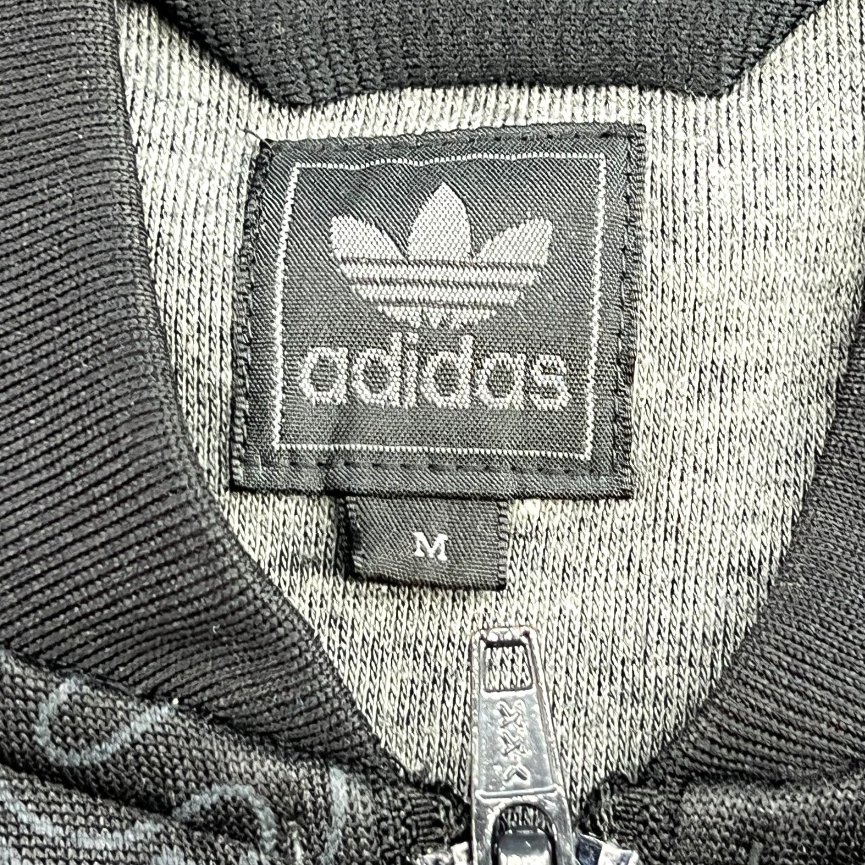 Adidas Adidas 2008 NBA Jacket Sz M Full Zip Black Track Big Logo Trefoil Spellout Rasta Mens Size US M / EU 48-50 / 2 - 6 Thumbnail
