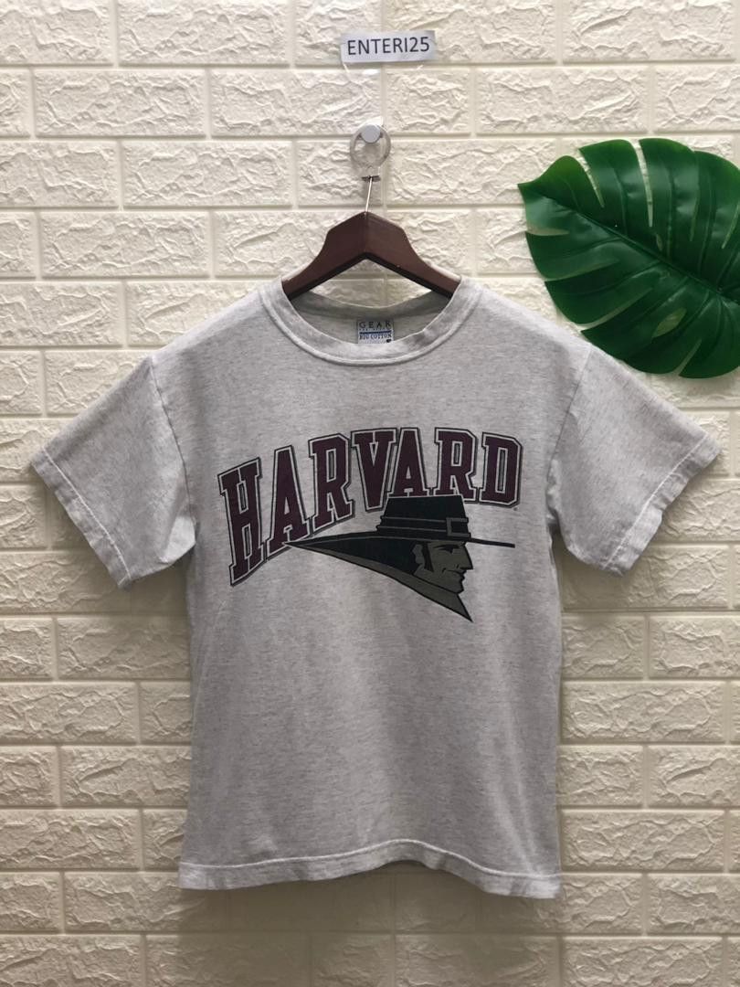 Vintage vintage GEAR BIG FOR SPORT HARVARD UNIVERSITY T-SHIRT Size US S / EU 44-46 / 1 - 1 Thumbnail