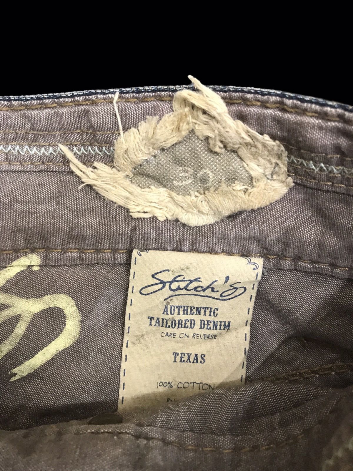 Seditionaries 💥90s Style💥Stitch Rusty Wash Distressed Denim F126 Size US 31 - 9 Thumbnail