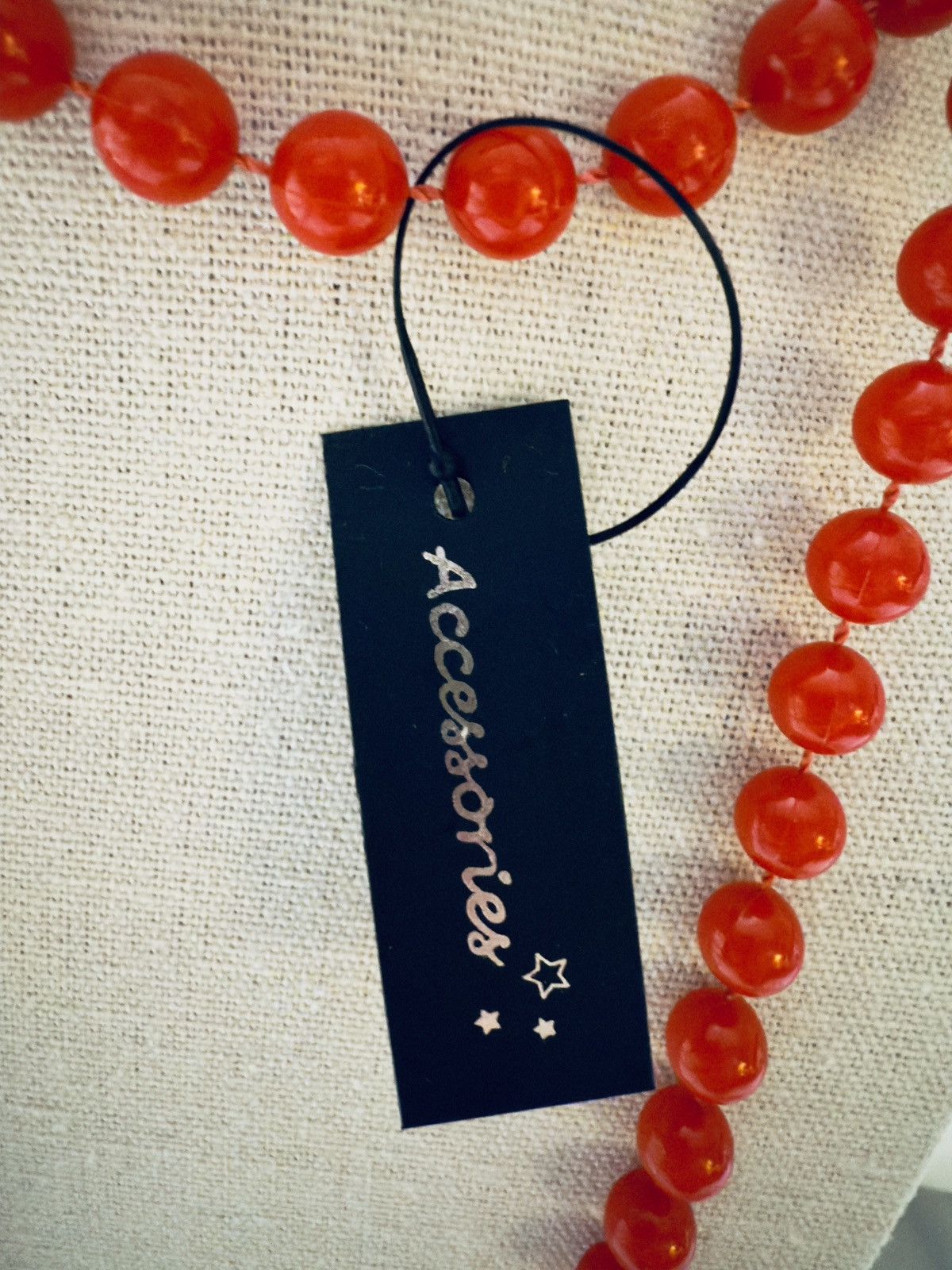 Other NWT Vintage Single-Strand Plastic Bead Necklace – 24” Long Size ONE SIZE - 2 Thumbnail