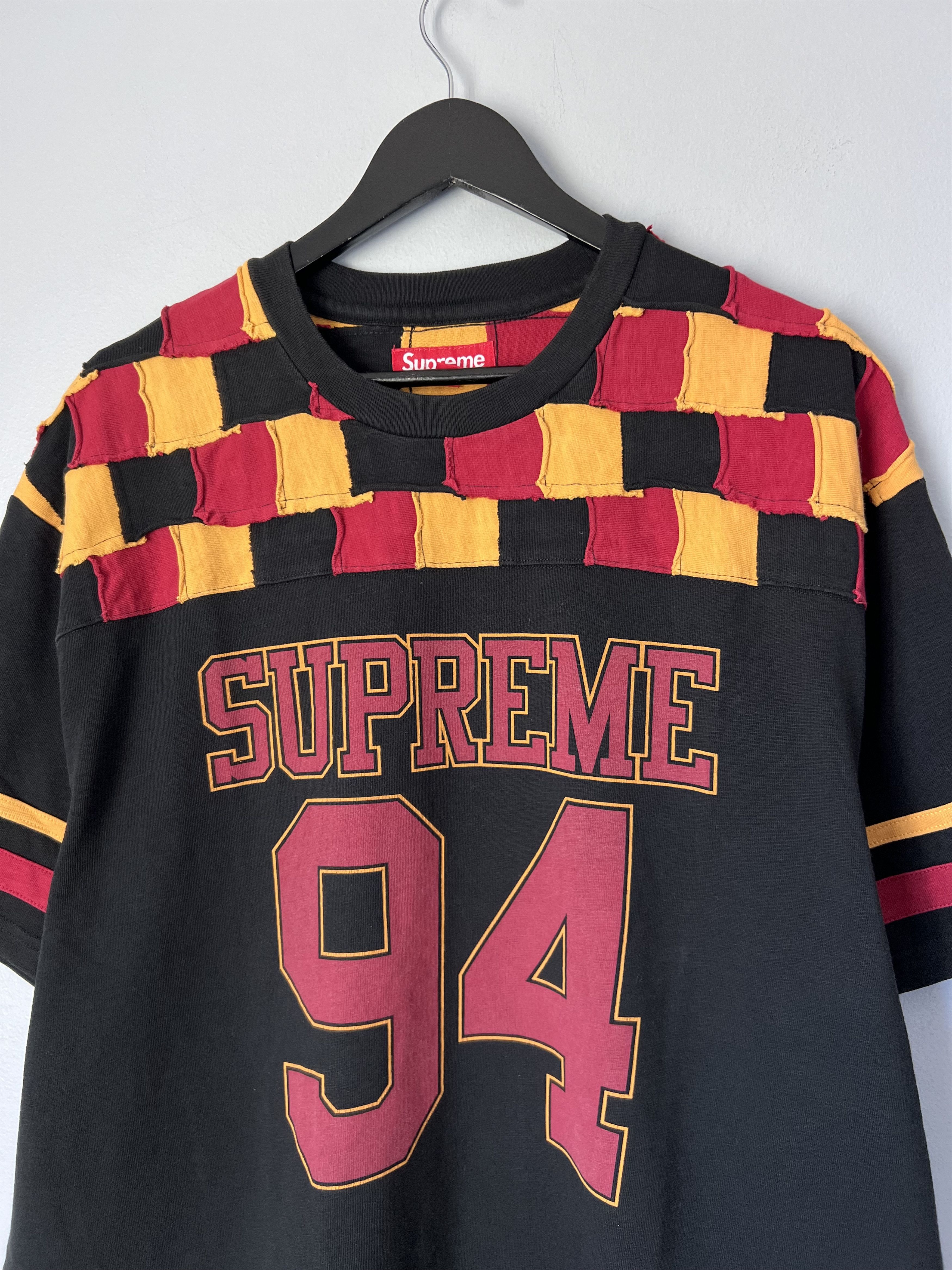 Supreme Supreme Patchwork Yoke Football Top in Black Size US XL / EU 56 / 4 - 2 Thumbnail