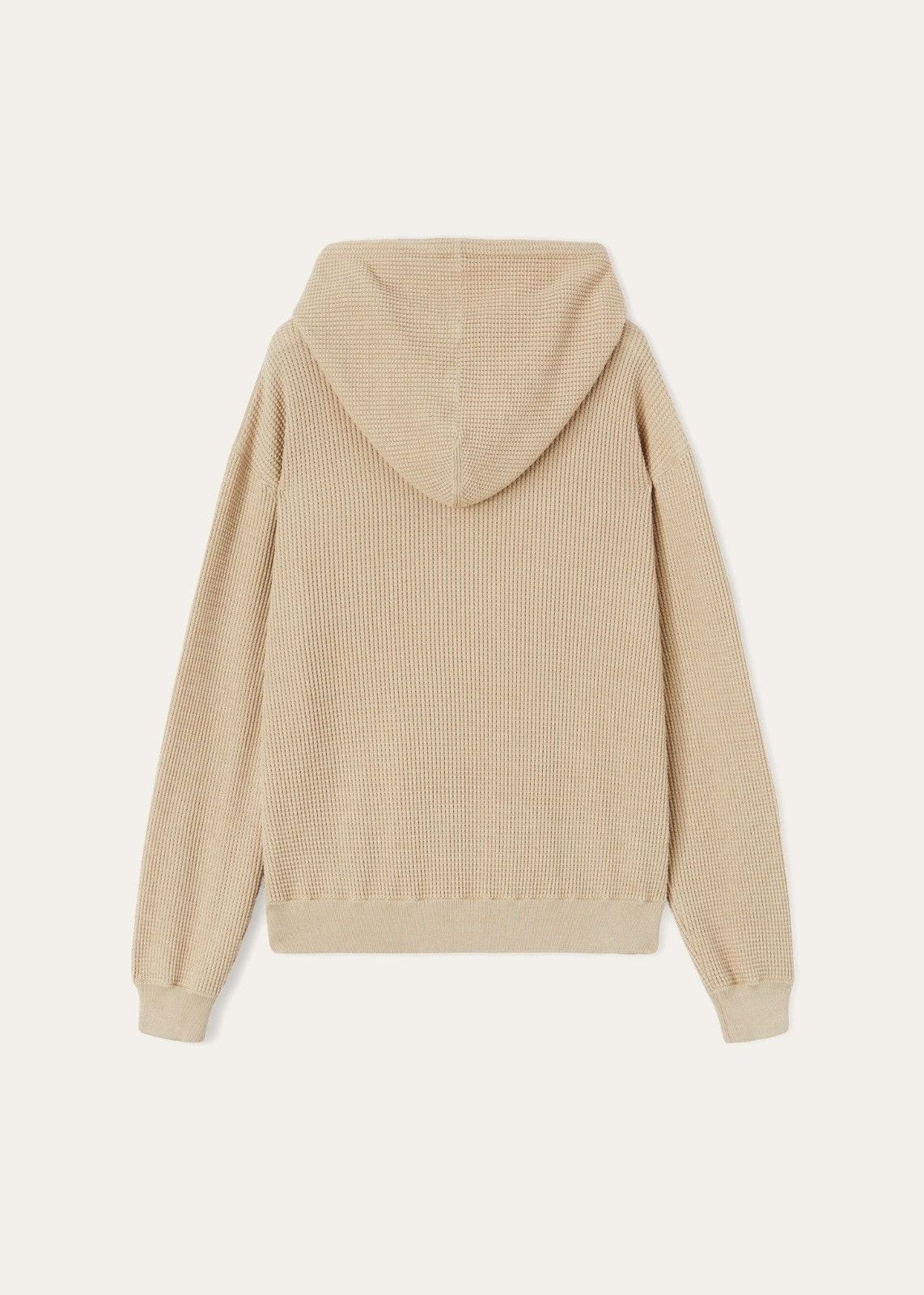 Loro Piana o1srvl11e0824 Puno Cotton Silk Hoddie in Beige Size XL / US 12-14 / IT 48-50 - 2 Thumbnail