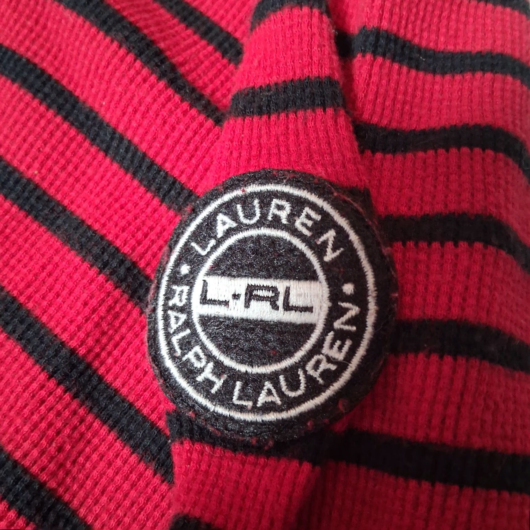 Ralph Lauren Lauren Ralph Lauren Shirt Women XS Thermal Red Black Stripe 1/4 Zip PreppyREAD Size XS / US 0-2 / IT 36-38 - 5 Thumbnail