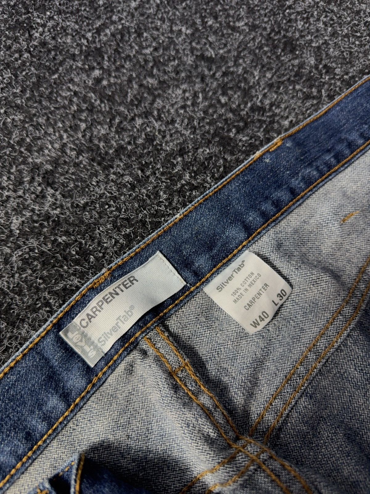 Carhartt × Levi's × Vintage Crazy vintage y2k Levi’s silver tab carpenter baggy jeans Size US 40 / EU 56 - 9 Thumbnail