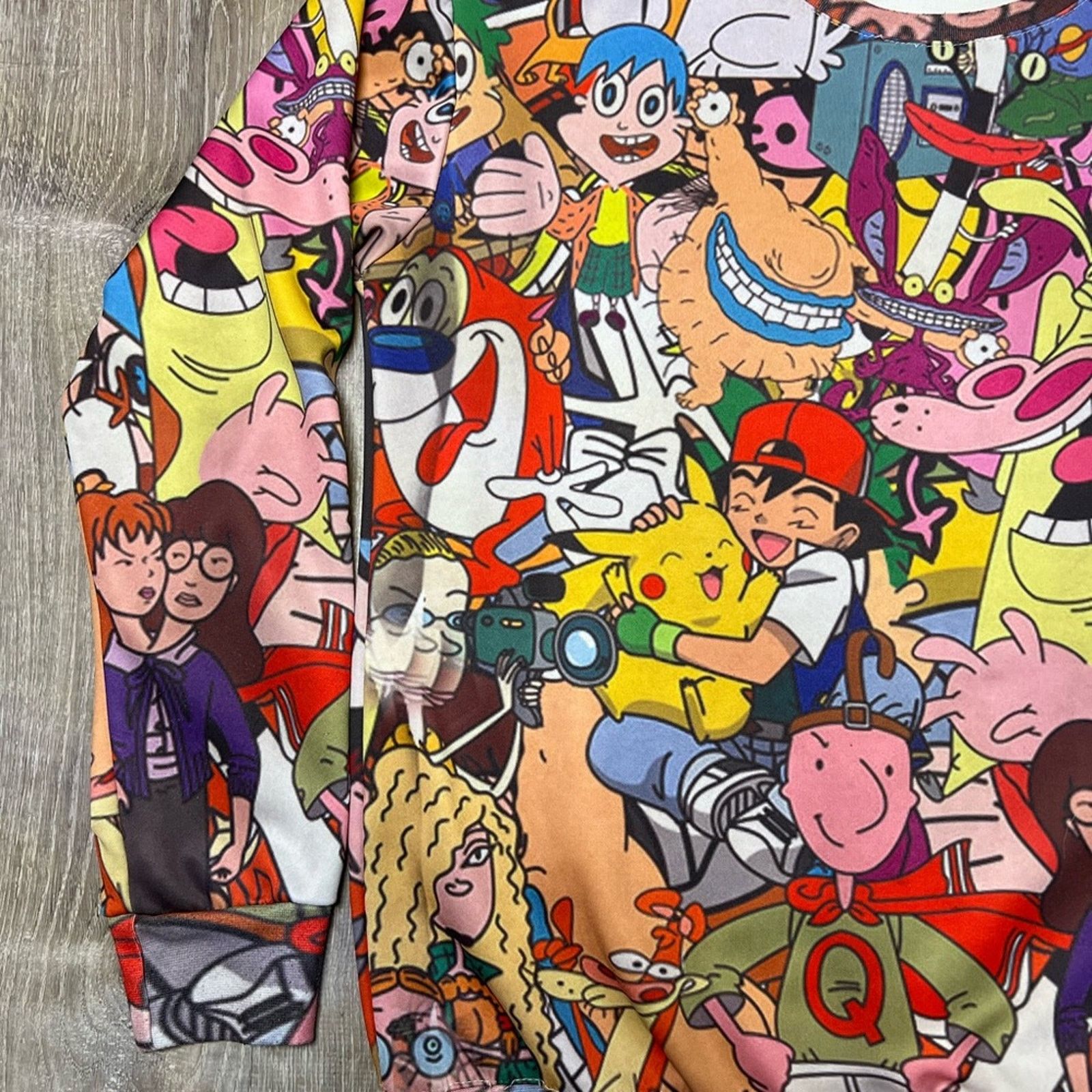 Nickelodeon RARE 90's Cartoon Characters Crewneck Sweater Kids XL Size US XL / EU 56 / 4 - 5 Thumbnail