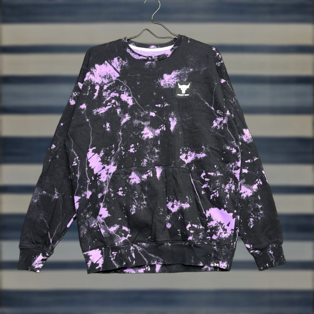 Under Armour Under Armour Project Rock Sweatshirt Medium Mens Crew Neck Tie Dye 1373566 551 Size US M / EU 48-50 / 2 - 1 Thumbnail