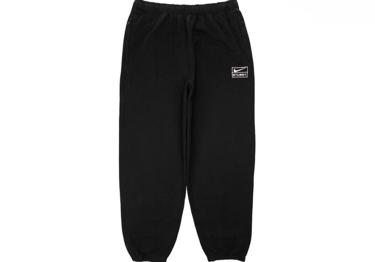 image of Nike Stussy Oversized Sweatpants Xxl in Black, Men's (Size 40)