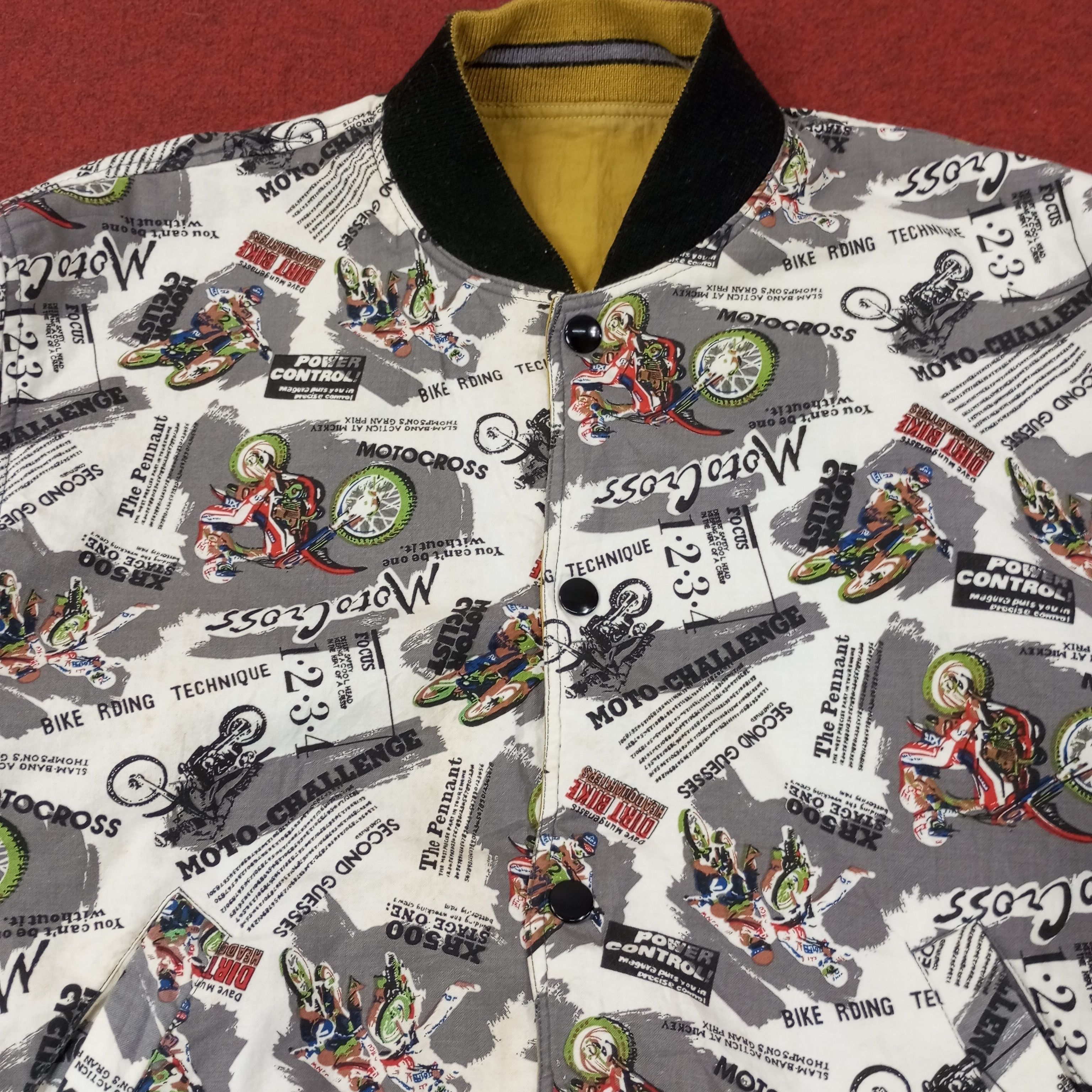 Vintage Mugen Honda Motorsports Custom Art Reversible Jacket c247n6 Size US M / EU 48-50 / 2 - 9 Thumbnail