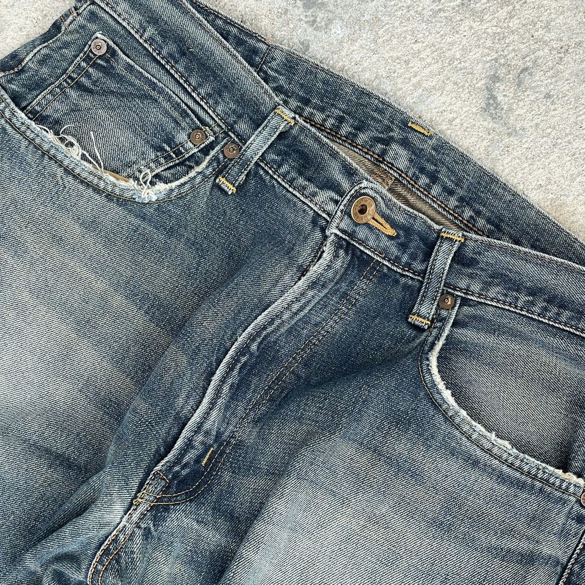 Edwin “EDWIN” 505 REDLINE SELVEDGE DISTRESSED DENIM Size US 34 / EU 50 - 2 Thumbnail