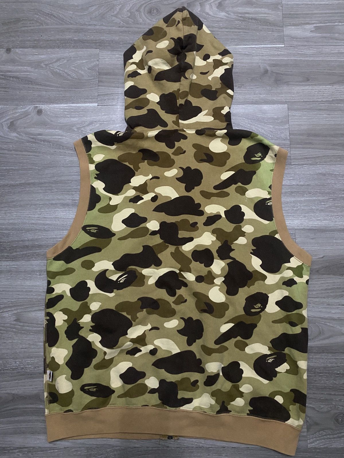 Bape NIGO ERA - BAPE VEST HOODIE ZIP UP BROWN CAMO OG TAG VINTAGE Size US L / EU 52-54 / 3 - 3 Thumbnail