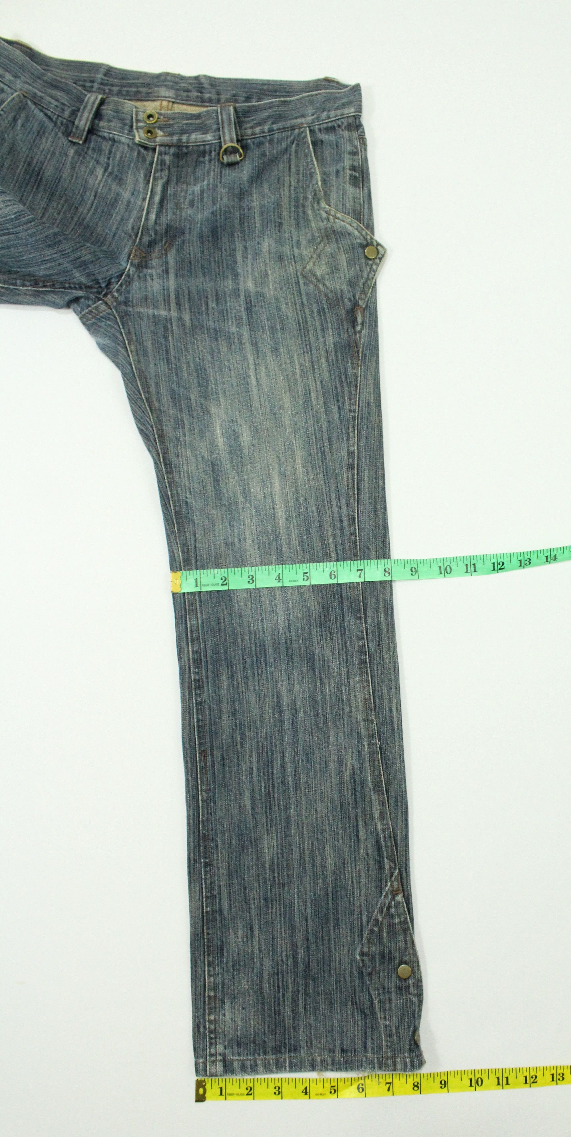 Japanese Brand Open Leg Button NICOLE CLUB FOR MEN Denim Pocket Button Size US 32 / EU 48 - 22 Thumbnail
