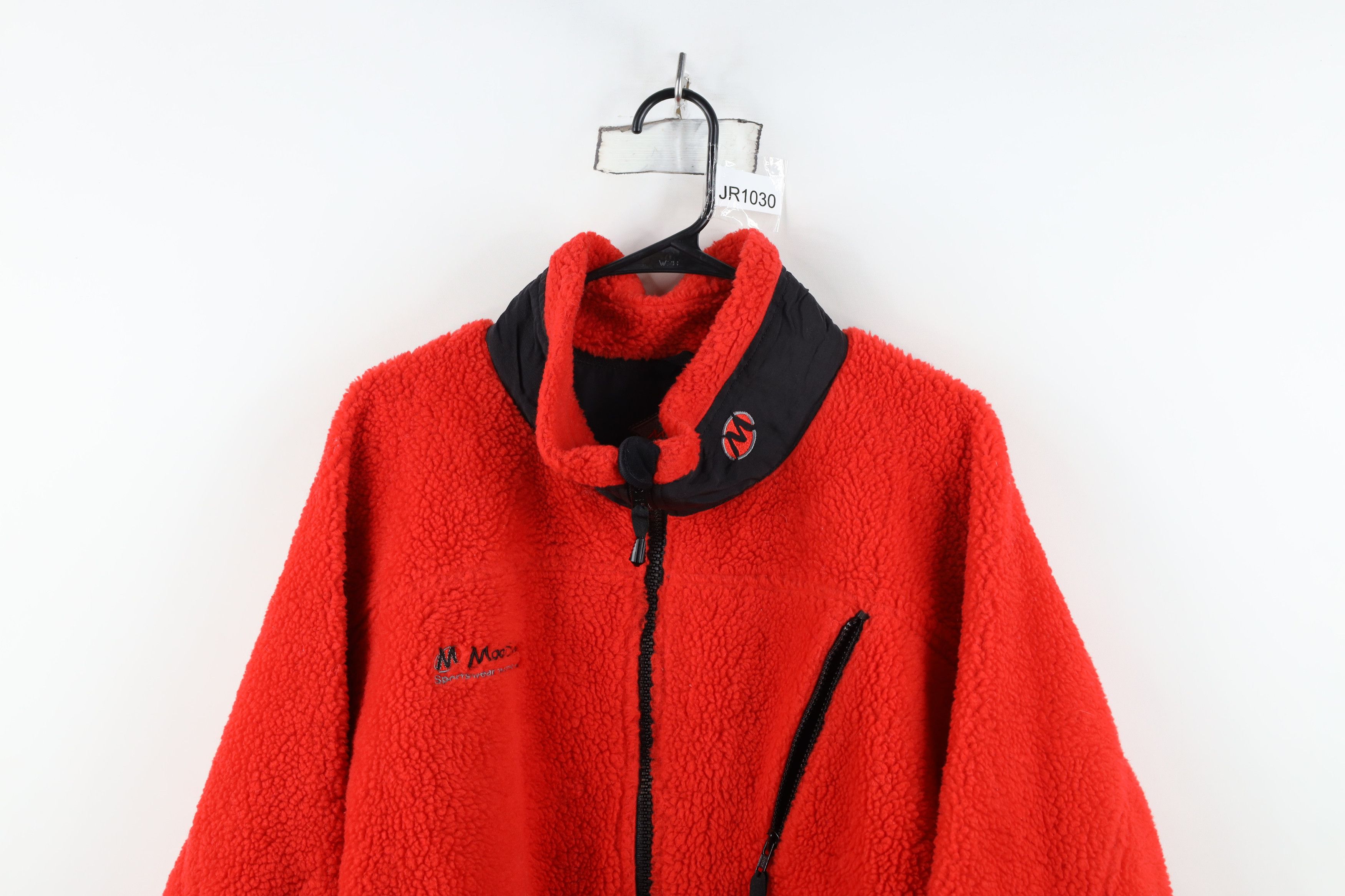 Vintage Vintage 90s Streetwear Deep Pile Fleece Zip Jacket Red Size US XXL / EU 58 / 5 - 2 Thumbnail