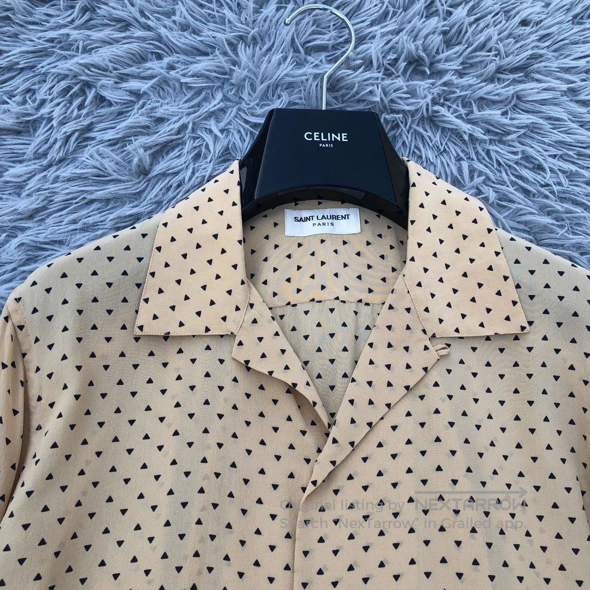 Saint Laurent Paris Saint Laurent 14SS Cuban Collar Silk Shirt. Size US M / EU 48-50 / 2 - 2 Thumbnail