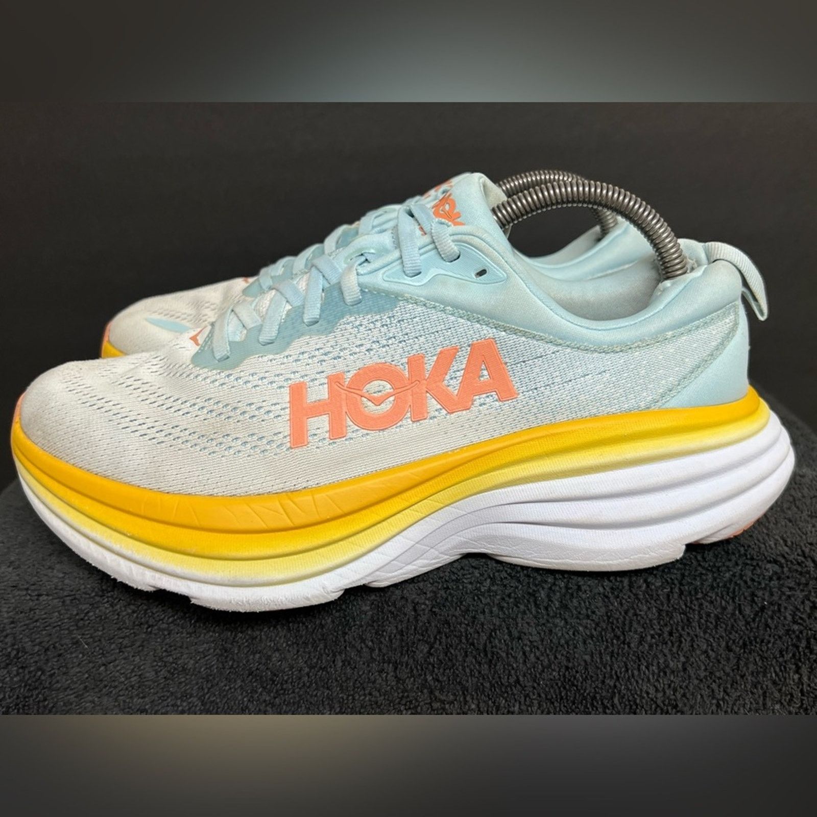 Hoka Hoka One One Women’s Bondi 8 Blue Shoes Size 9 B US Size US 9 / IT 39 - 1 Thumbnail