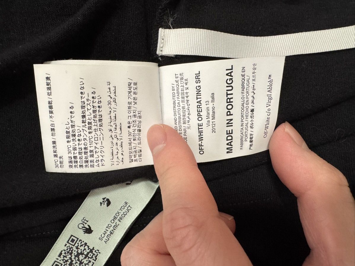 Off-White Off white logo and back graphic t shirt Size US XS / EU 42 / 0 - 7 Thumbnail