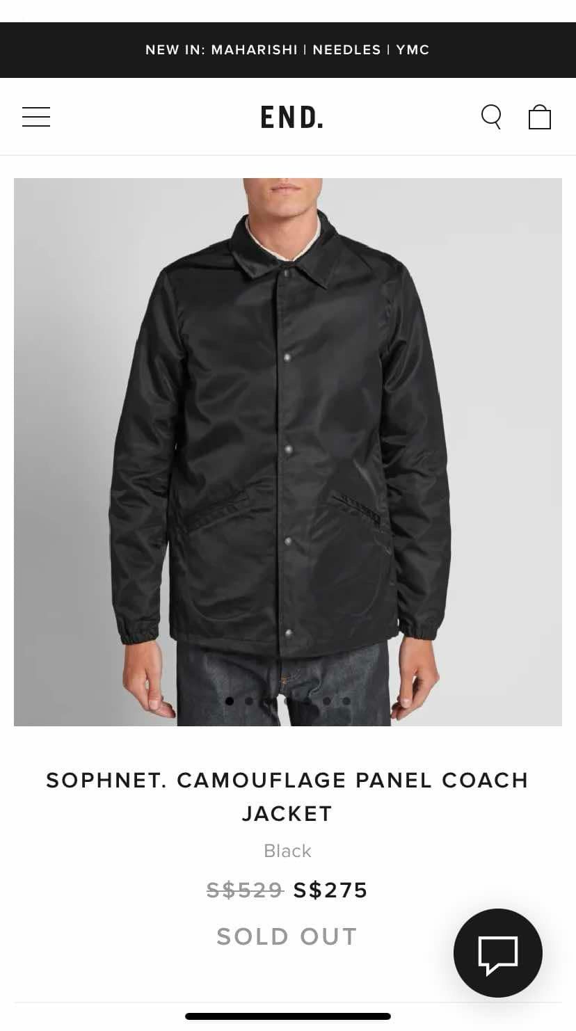 Sophnet. Sophnet. Camouflage Panel Coach Jacket Size US S / EU 44-46 / 1 - 2 Thumbnail