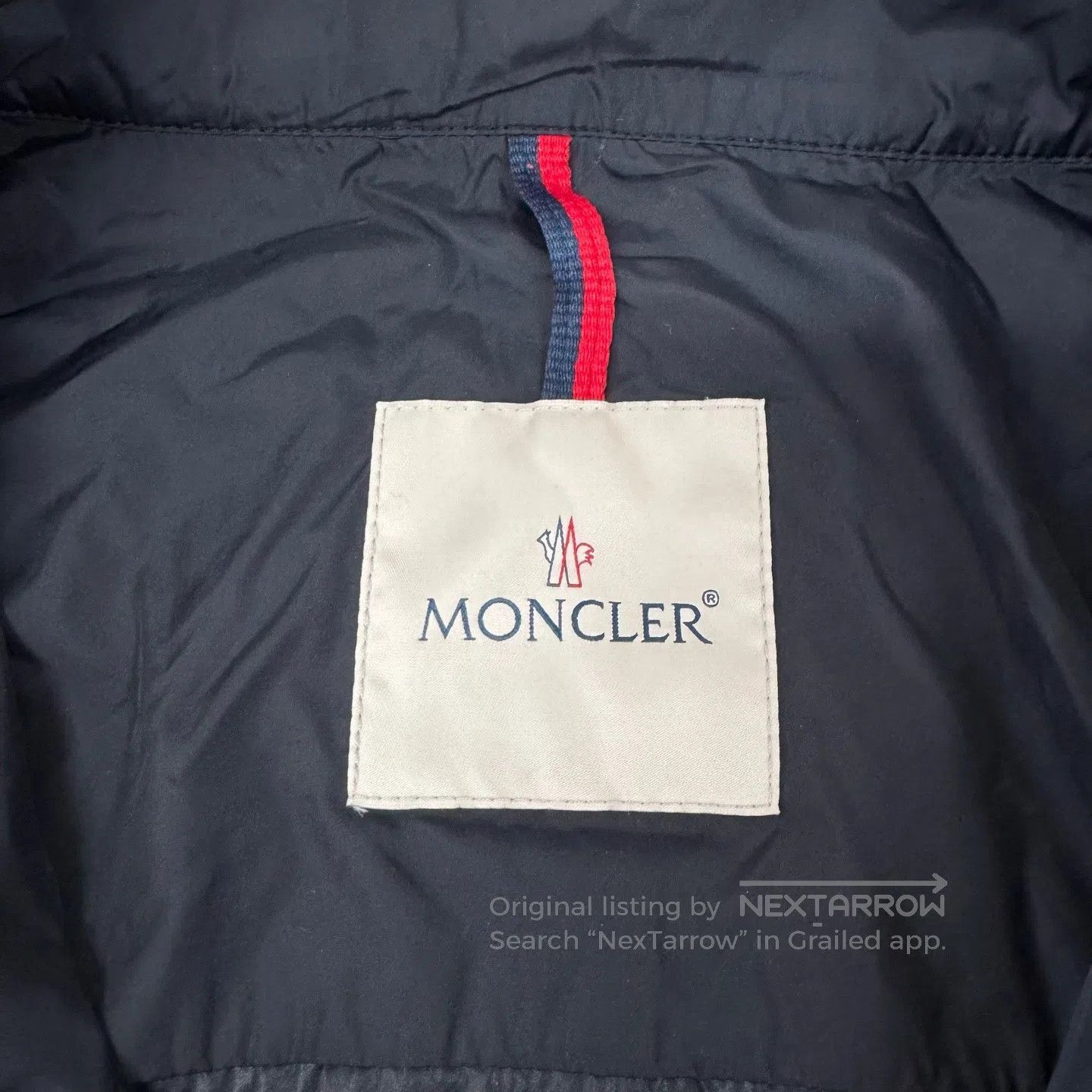 Moncler Moncler size 190 Armhole logo on the thin cotton jacket| Size US XXL / EU 58 / 5 - 6 Thumbnail