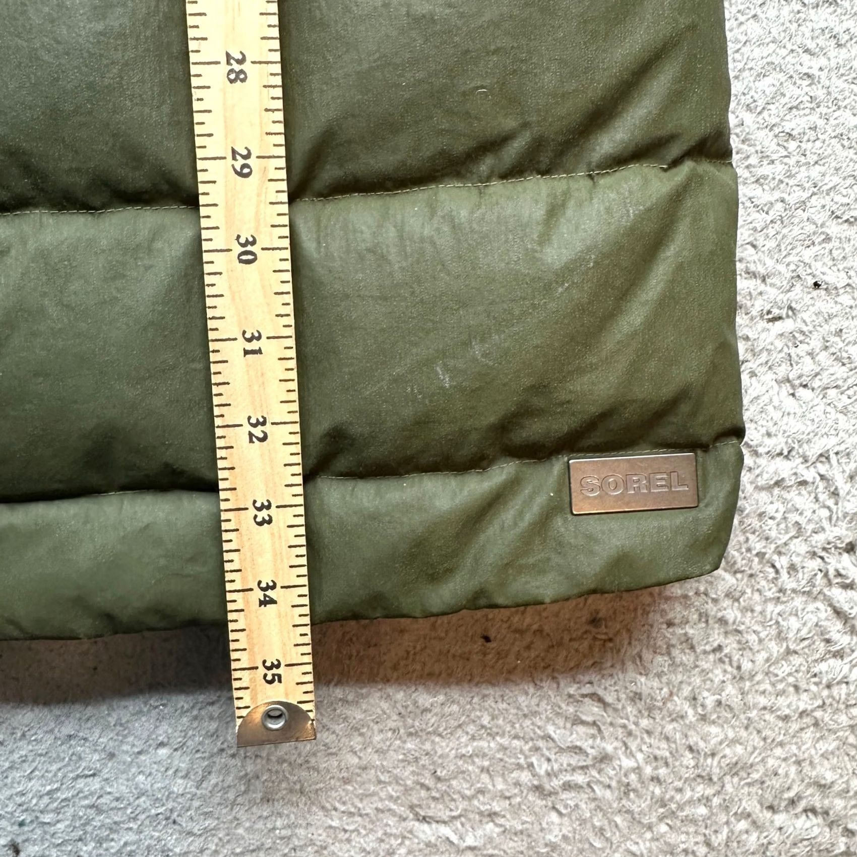 SOREL Sorel Parka Coat Womens Small Fur Hooded 700 Fill Tivoli Long Goose Down Green Size S / US 4 / IT 40 - 4 Thumbnail