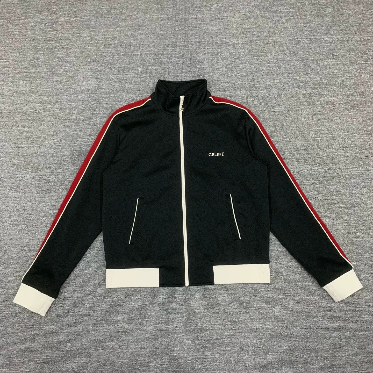 Celine celine black embroidered logo jacket size l Size US L / EU 52-54 / 3 - 1 Thumbnail