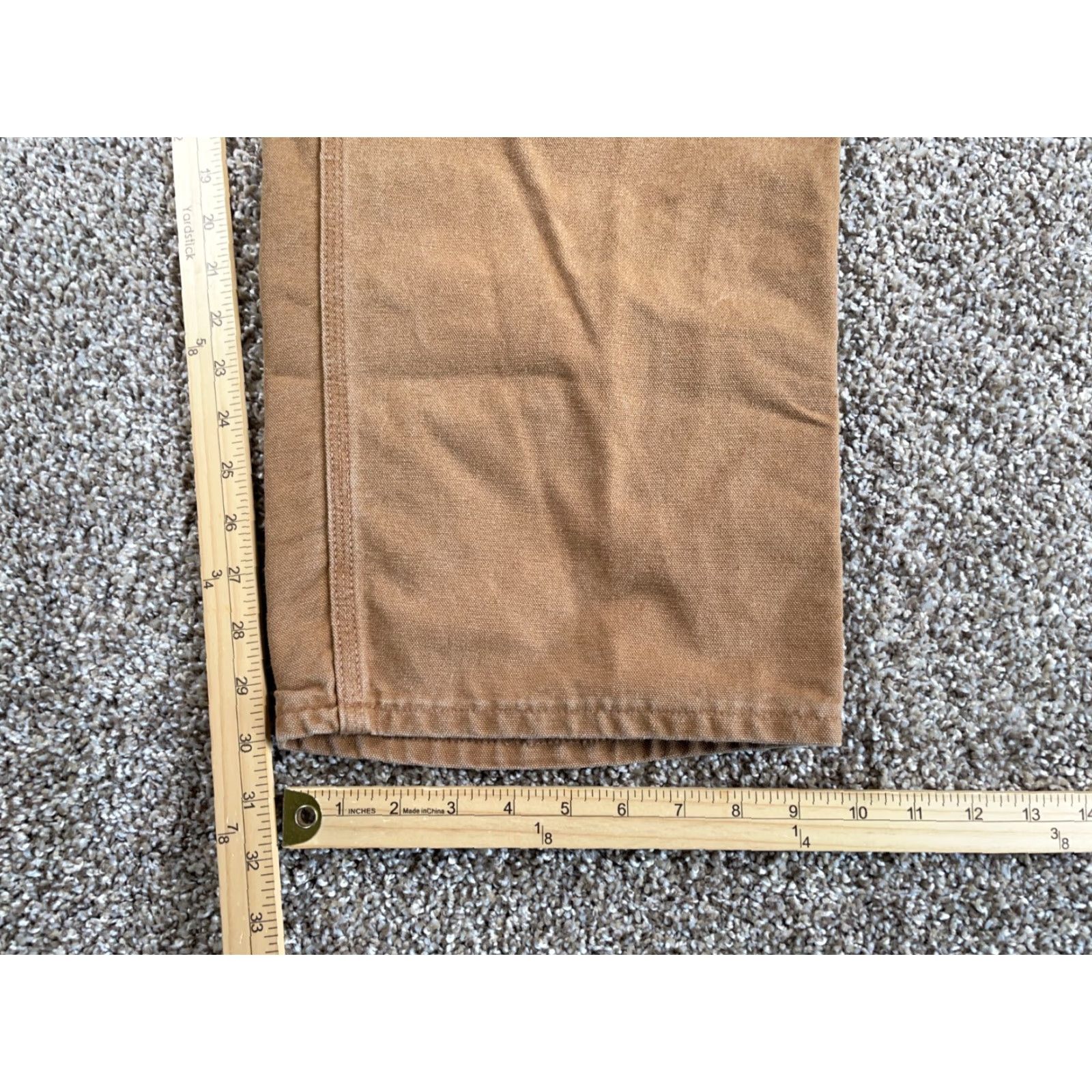 Carhartt VINTAGE Carhartt Pants Carpenter Canvas Men's 38 x 30 Brown USA Made Size US 38 / EU 54 - 6 Thumbnail