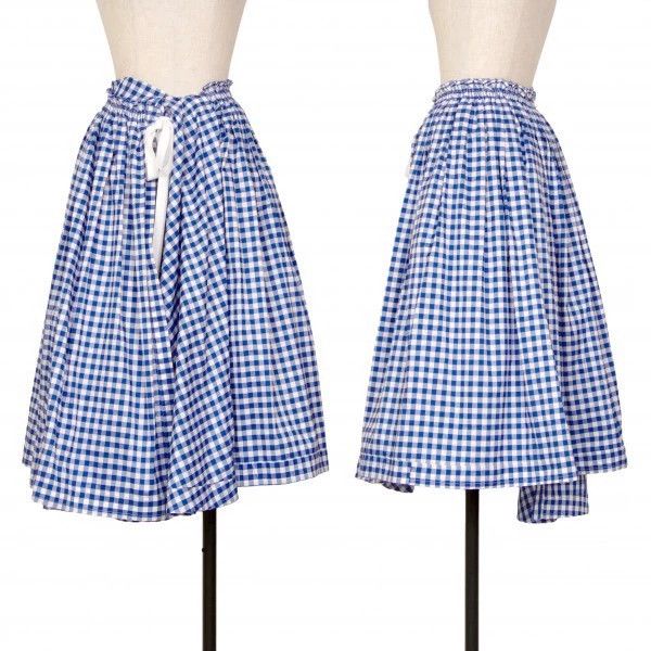 Other Comme Des Garcons Blue Retro Plaid Design Skirt Size M / US 6-8 / IT 42-44 - 1 Thumbnail