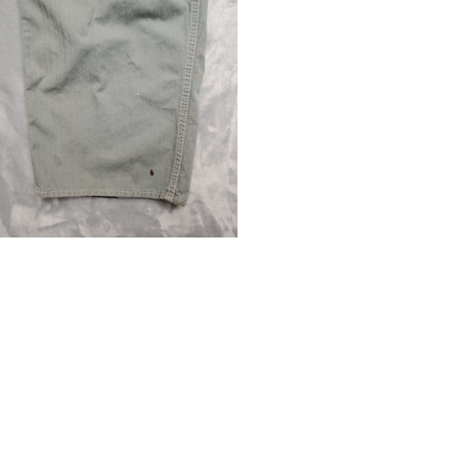 Vintage VINTAGE Big MacCoveralls Mens 46 R Gray Green Herringbone Utility Work Mechanic Shirt Size ONE SIZE - 11 Thumbnail