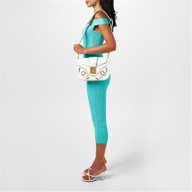 Balmain o1g2r1mq0924 Strp Dress in Mint Blue Size S / US 4 / IT 40 - 4 Thumbnail