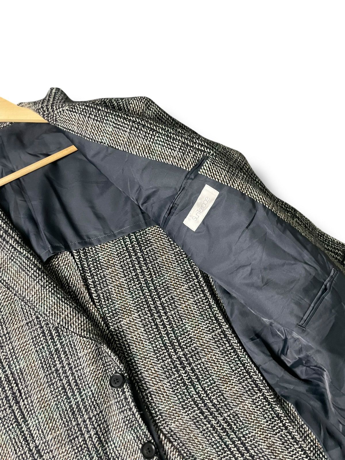 Japanese Brand × Vintage Sun Terrace Checked Cashmere&Wool Coat (70) Size US XS / EU 42 / 0 - 7 Thumbnail