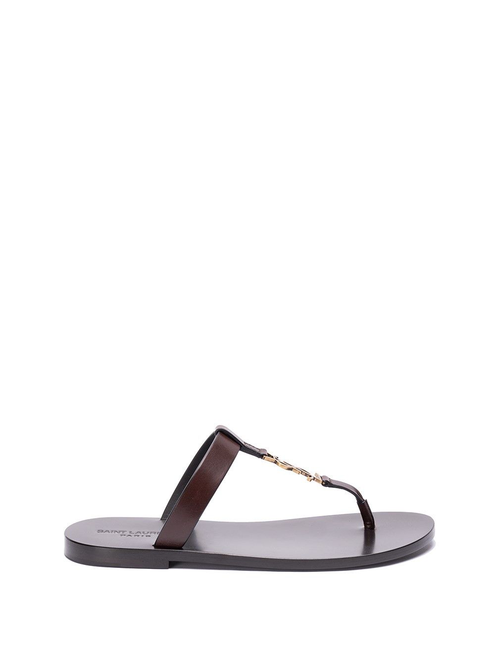 image of YVES Saint Laurent `cassandre` Sandals Size Eu 43 For Men in Brown