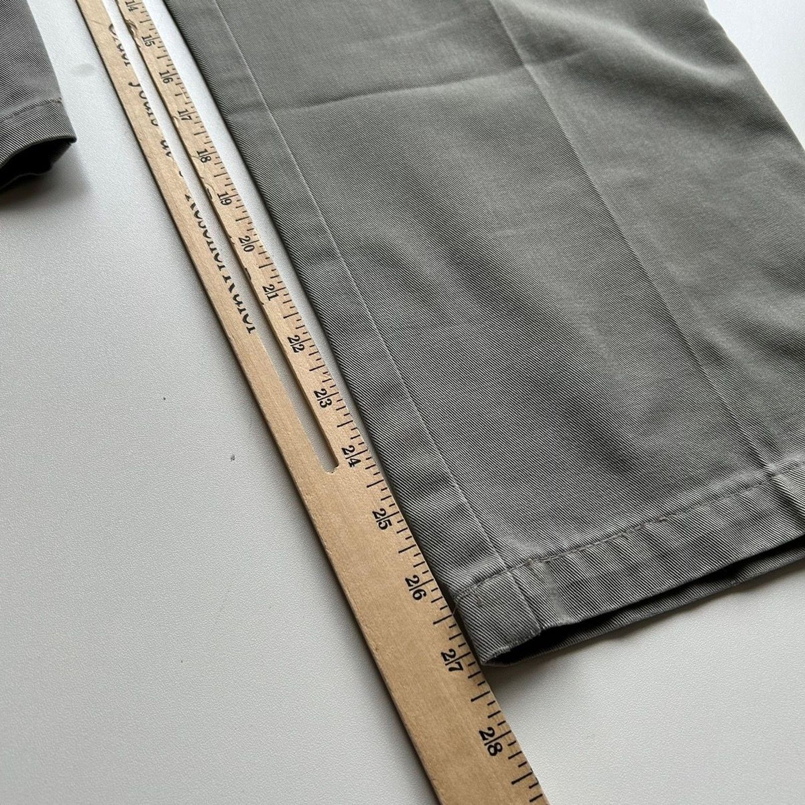 Vintage Vintage 2000s Faded Green Pleated Cropped Dress Pants 36x27 Size US 36 / EU 52 - 5 Thumbnail