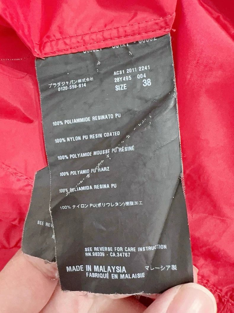 Prada Prada Windbreaker Jacket in Red Color-2506 Size M / US 6-8 / IT 42-44 - 6 Thumbnail