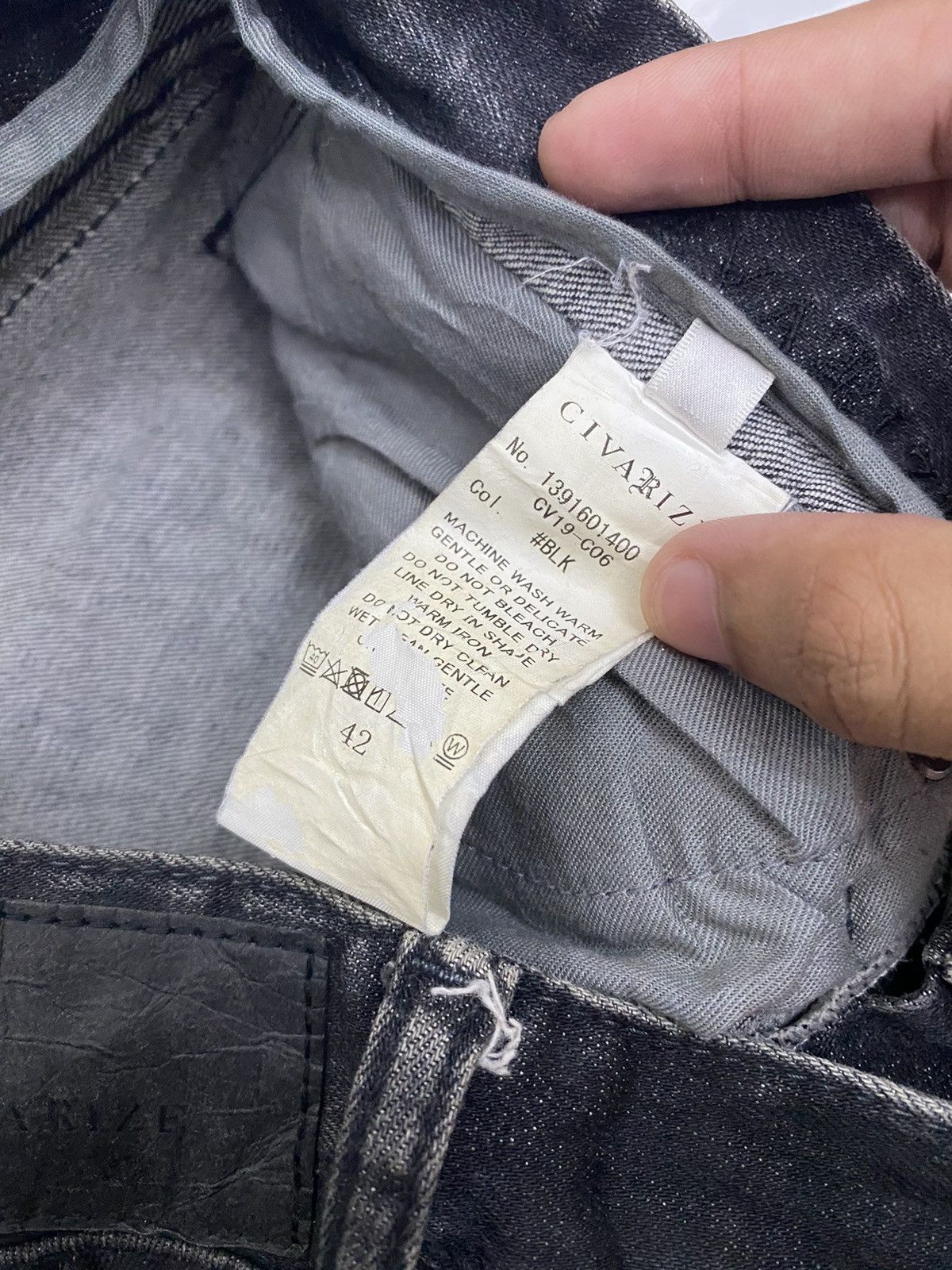 CIVARIZE CIVARIZE RARE DISTRESSED PUNK BLACK DENIM UNDERCOVER STYLE Size US 28 / EU 44 - 10 Thumbnail