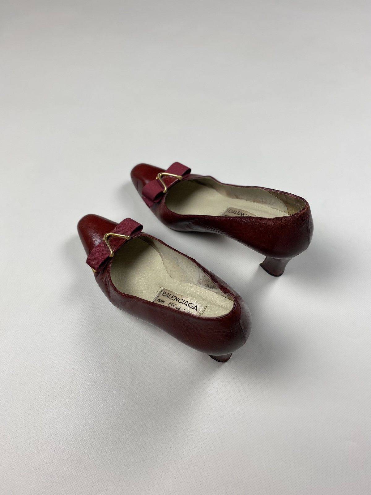 Balenciaga × Vintage Balenciaga vintage ladies leather heels size 38 Size US 8 / IT 38 - 11 Thumbnail
