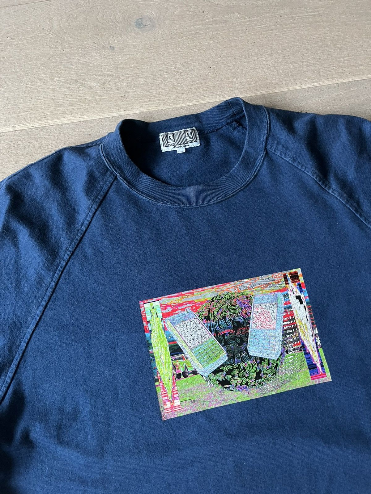 Cav Empt Cav Empt Overdye Raglan Heavy T-Shirt Blue size Large Size US L / EU 52-54 / 3 - 3 Thumbnail