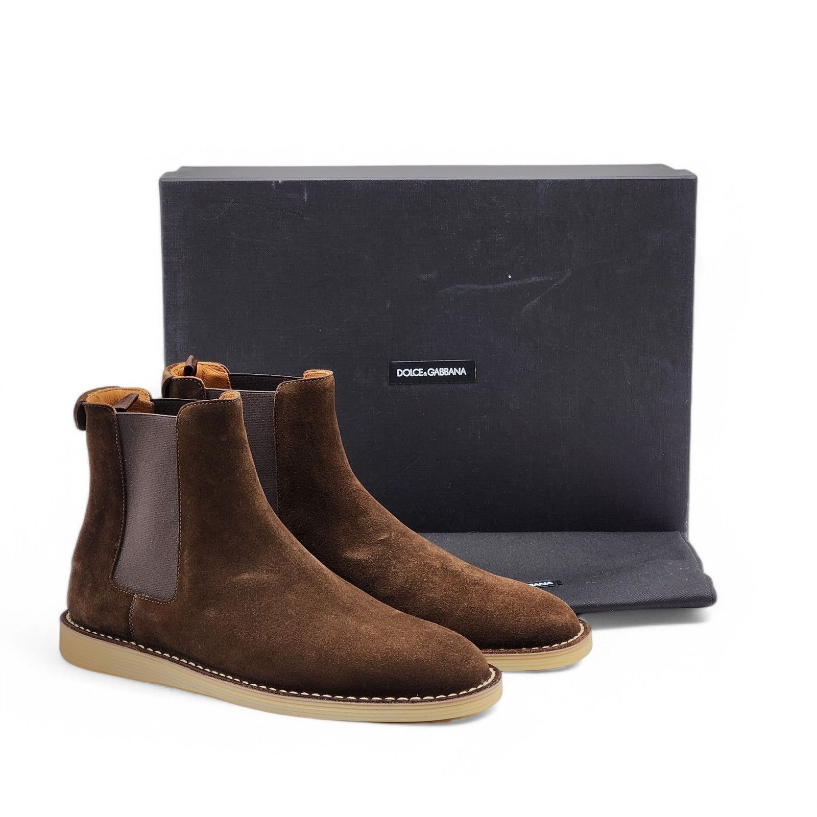 Dolce & Gabbana Ankle Boots - Suede - Brown 43 10 US 9UK $995 Size US 10 / EU 43 - 2 Thumbnail