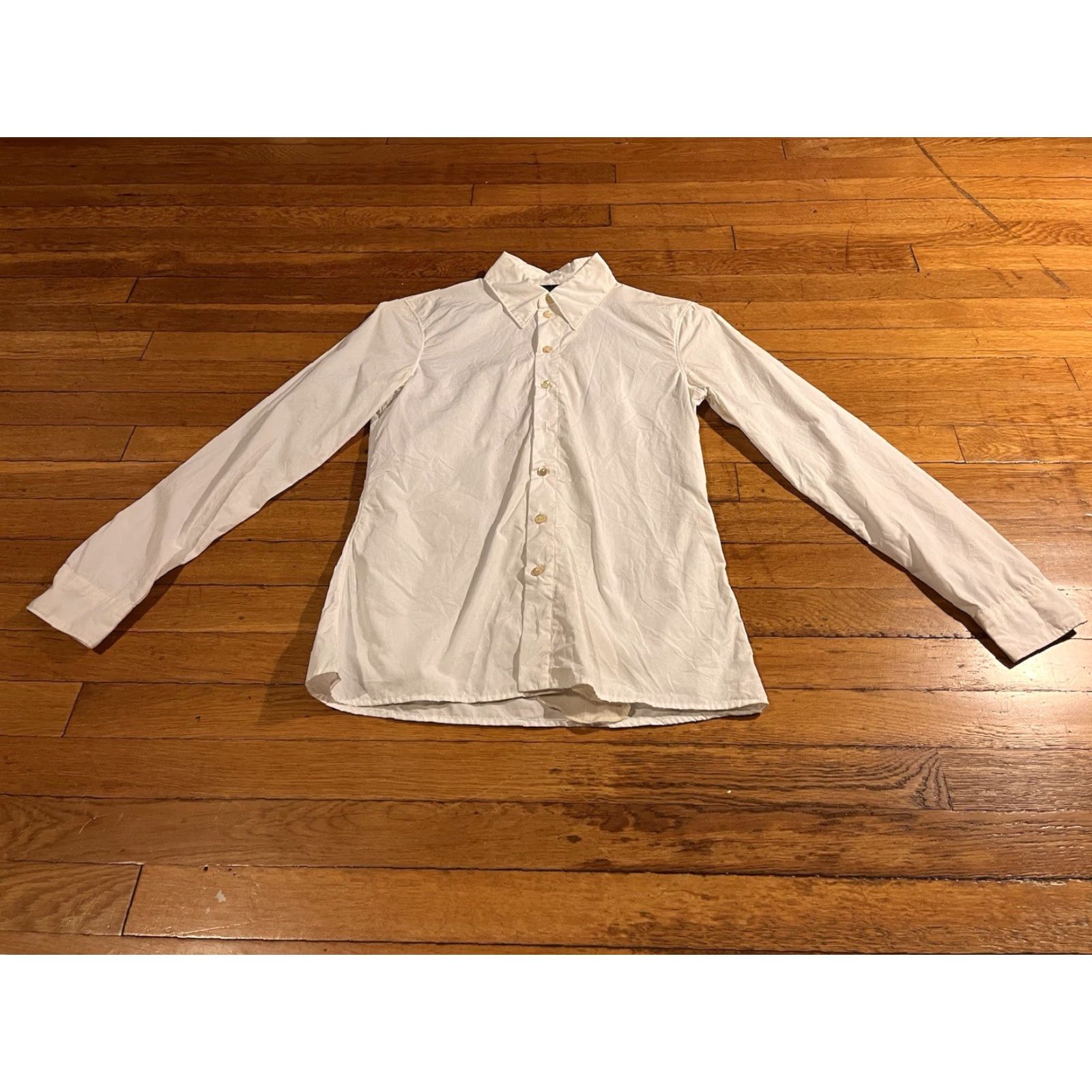 Jean Paul Gaultier VINTAGE Jean Paul Gaultier Femme Shirt Women’s 6 White Gauze 90s Size M / US 6-8 / IT 42-44 - 3 Thumbnail