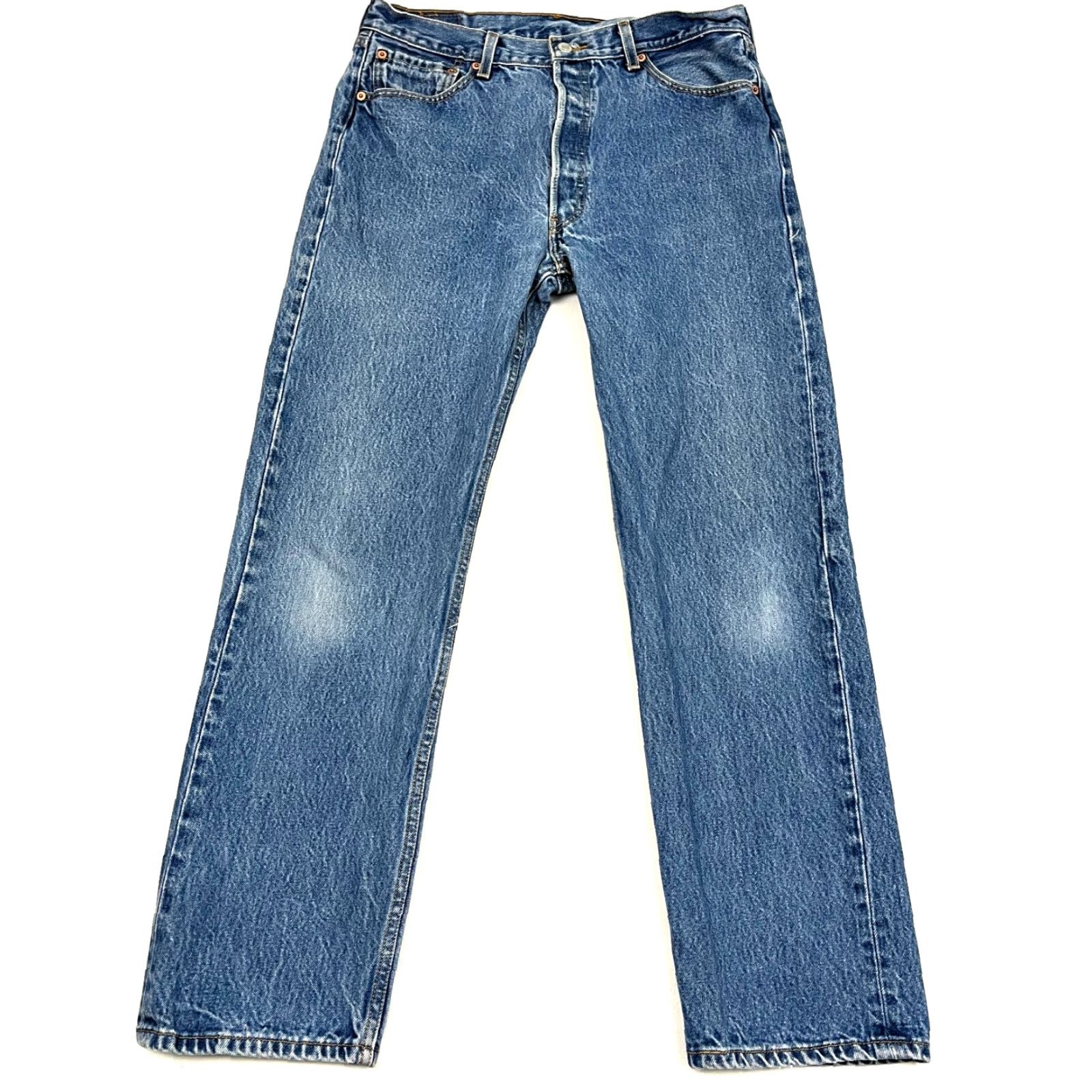 Levi's VTG Levi's 501 XX Jeans Mens 33 x 30 Blue Denim Cotton Straight Button Fly Mexico Size US 33 - 3 Thumbnail
